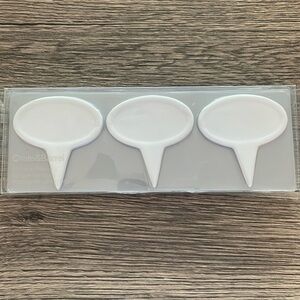 Crate & Barrel White Porcelain Cheese Markers
